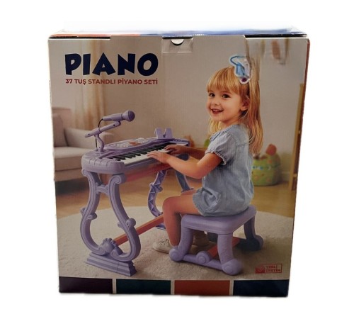 URT033-003 AYAKLI 37 TUŞ PİANO ORG - LİLA