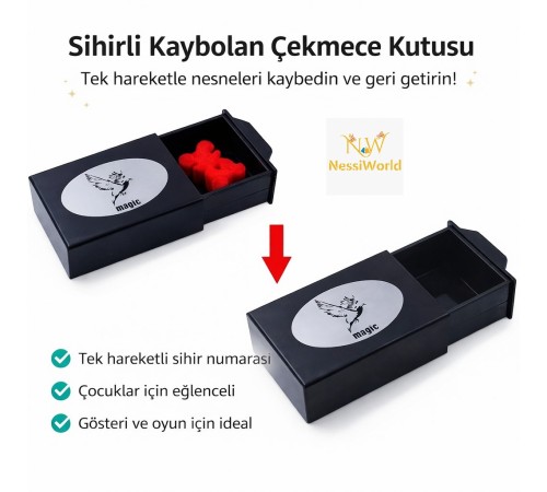 Herşeyi Kaybeden Sihirli Kutu Sihirli Çekmece 3x10x7 cm