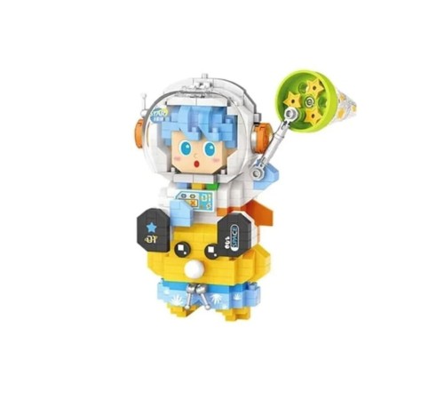 LZ-8827  ASTRONOT MAVİ 390 PARÇA BLOCK OYUNCAK