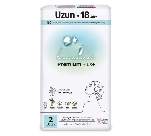Premium Plus Uzun Ped 18 Adet