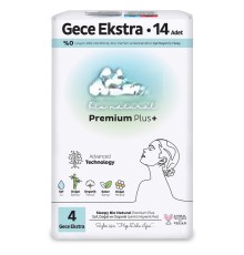 Premium Plus Gece Ekstra Ped 14 Adet