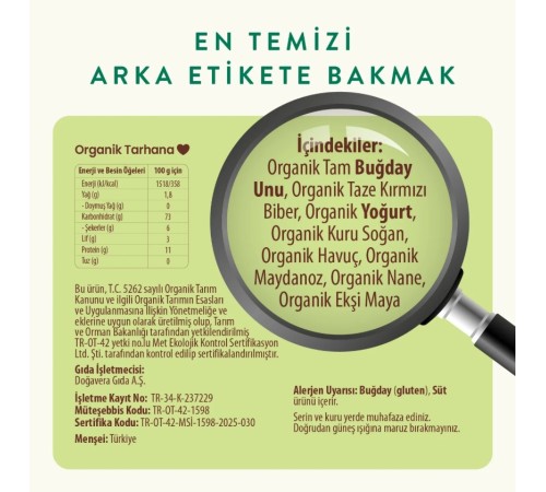Organik Tarhana 400 Gr