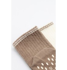 Çemberli Basic Penye Kaymaz Soket Çorap 2li 10146 Kahve