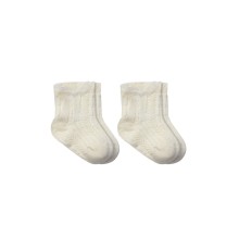 Fiyonklu Penye Soket Çorap 2li 10150 Naturel