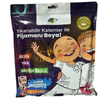 Kalem Hediyeli Boyanabilir Pijama 7-8 Yaş