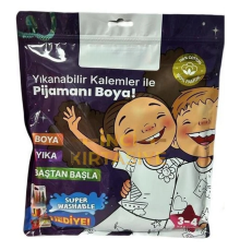 Kalem Hediyeli Boyanabilir Pijama 3-4 Yaş