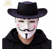 Maske ve Şapka Seti – Anonim Stil Parti Maskesi