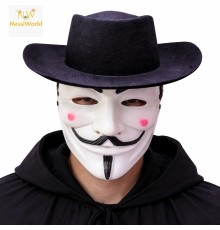 Maske ve Şapka Seti – Anonim Stil Parti Maskesi