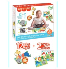 FP2755 TAK ÇIKAR PUZZLE HAYVANLAR