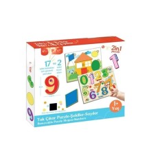 FP2762 TAK ÇIKAR PUZZLE ŞEKİLLER SAYILAR