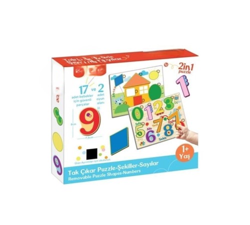 FP2762 TAK ÇIKAR PUZZLE ŞEKİLLER SAYILAR