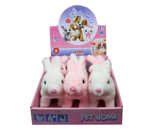 VRD10643 PELUŞ EVCİL TAVŞAN SESİ VE HAREKETLİ