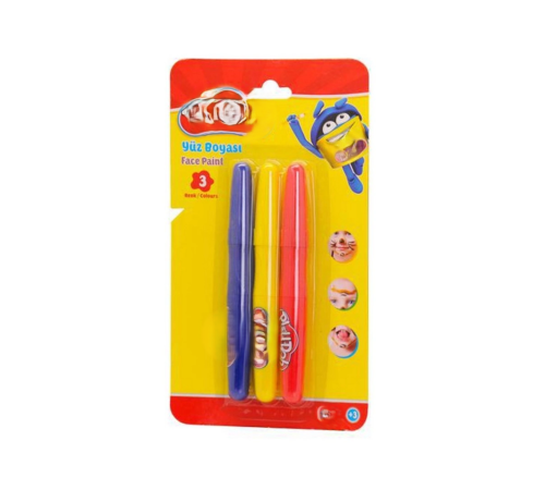 3 Renk Yüz Boyası