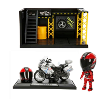 1:12 Sesli ve Işıklı Benelli Polis Die Cast Çek Bırak Motosiklet ve Tamir Atölyesi Seti adet fiyatıdır