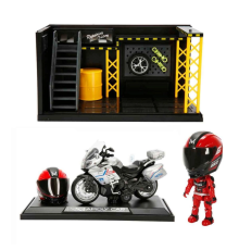 1:12 Sesli ve Işıklı Benelli Polis Die Cast Çek Bırak Motosiklet ve Tamir Atölyesi Seti adet fiyatıdır
