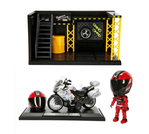 1:12 Sesli ve Işıklı Benelli Polis Die Cast Çek Bırak Motosiklet ve Tamir Atölyesi Seti adet fiyatıdır