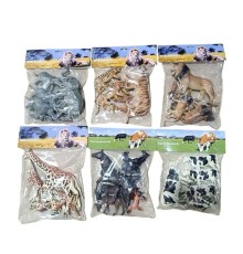 SH-P9904-07AL 6 AST 7PASLAN-KAPLAN-ZÜRAFA-İNEK-FİL(Belirtilen fiyat, tekli satış için adet fiyatıdır.)