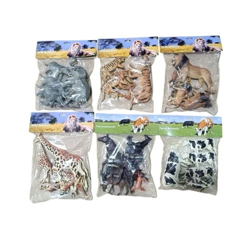 SH-P9904-07AL 6 AST 7PASLAN-KAPLAN-ZÜRAFA-İNEK-FİL(Belirtilen fiyat, tekli satış için adet fiyatıdır.)