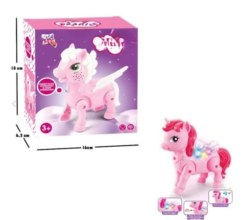 2570 YÜRÜYEN PİLLİ AT PEMBE