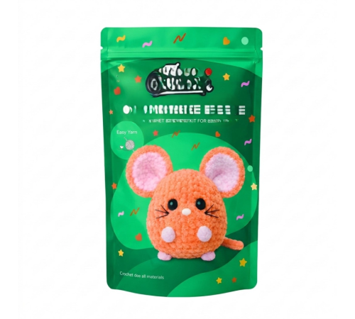 Yeni Başlayanlar İçin Fare Amigurumi Örgü Kiti