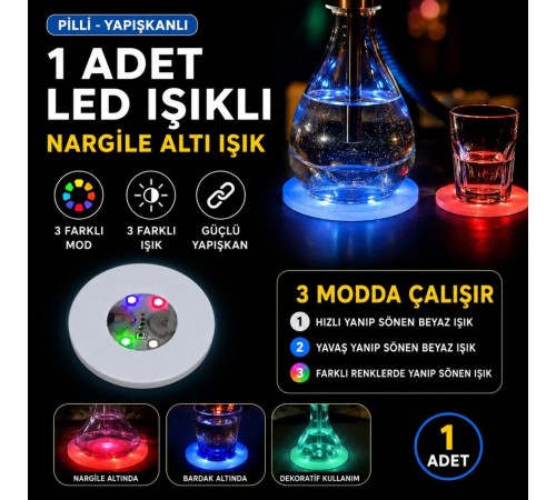 LED Nargile Altı Işık 1 Adet