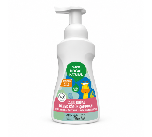 %100 Doğal Bebek Köpük Şampuanı 250 ml