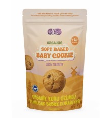 Organik Kuru Üzümlü Yumuşak Bebek Kurabiyesi 125g