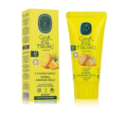Çocuk Diş Macunu 60 ml Ananas