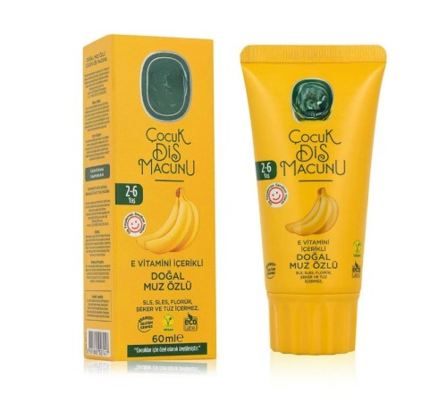 Çocuk Diş Macunu 60 ml Muz