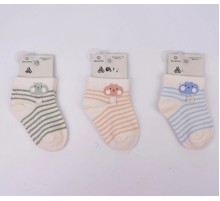 Aksesuarlı Erkek Bebek Soket Çorap K46346 (tek adet fiyatıdır)