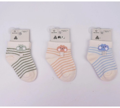 Aksesuarlı Erkek Bebek Soket Çorap K46346 (tek adet fiyatıdır)
