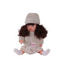 7959 60 CM TRİKOLU HIRKALI SAÇLI BÜYÜK BEBEK