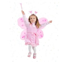 Pembe Kız Seti – 50 cm Kanadı, Taç ve Asa
