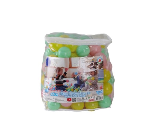 ER-6100 SOFT RENK HAVUZ TOPLARI PVC ÇANTALI