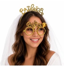 Bride To Be Gold Taç ve Parti Gözlüğü Seti