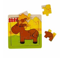 S00002907 PUZZLE ANIMALS 9 PCS 3 AST