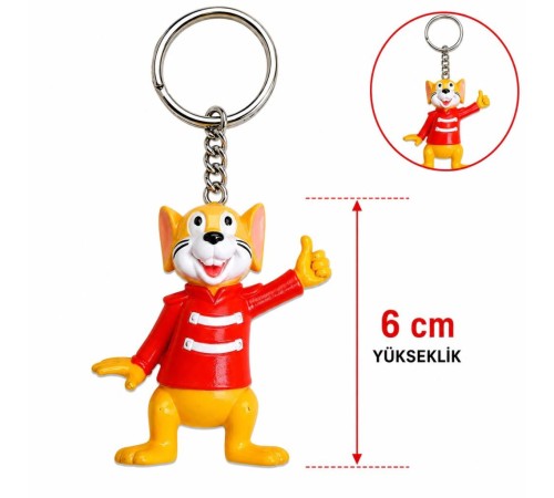 Sevimli Fare Figürlü Anahtarlık 6 Cm