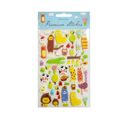 Puf Stickers Hayvanlar