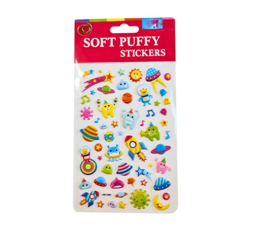 Puffy Stickers Space