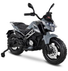 447 Motocross Akülü Motorsiklet 12V Gri