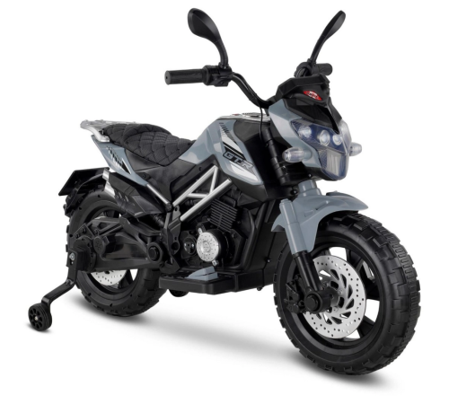 447 Motocross Akülü Motorsiklet 12V Gri