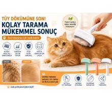 Metal Uçlu Evcil Hayvan Tüy Toplama Tarağı