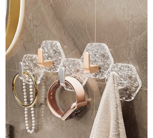 Lüks 5’li Duvar Askısı Banyo Mutfak İçin Havlu Askılık