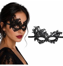 Siyah Dantel Venedik Maskesi Kadın – Zarif Parti & Balo Maskesi 11 No