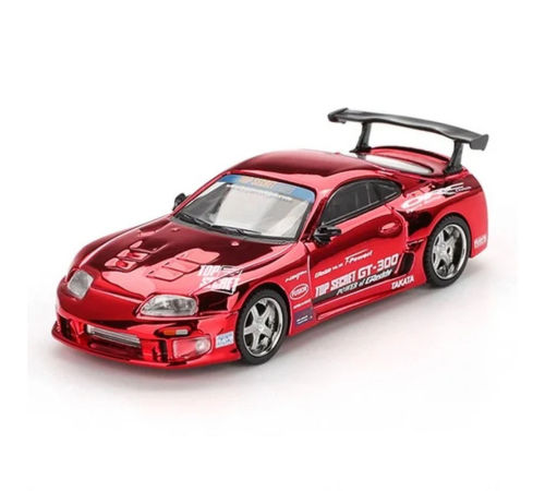 1/64 Model Araç Supra (A80) Top Secret GT-300 Top Secret Red Chrome