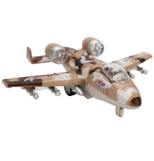 Sesli ve Işıklı Die Cast Çek Bırak Savaş Uçağı