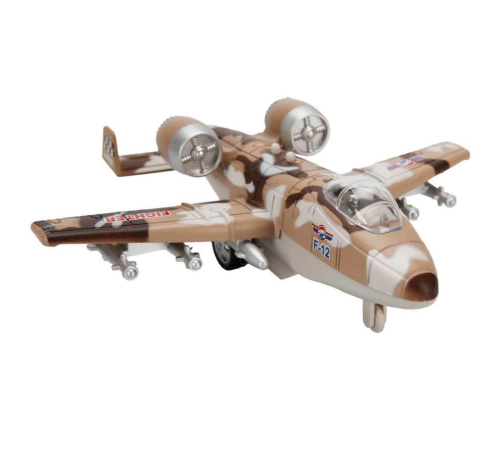 Sesli ve Işıklı Die Cast Çek Bırak Savaş Uçağı