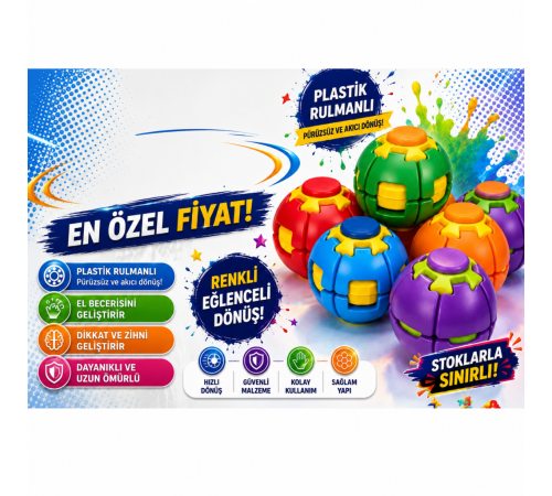 8793 İTHAL KUTULU 1 KALİTE SPİN BALL RULMANLI LASTİKSİZ 30+SN DÖNÜŞ(adet fiyatıdır.)