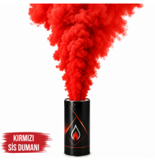 Kırmızı Renk Sis Bombası Kırmızı Duman 1 Adet