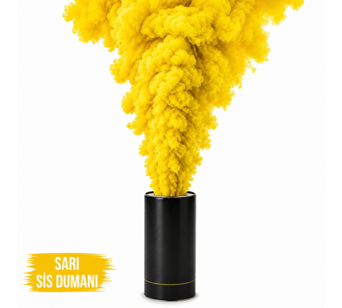 Sarı Renk Sis Bombası Sarı Duman 1 Adet